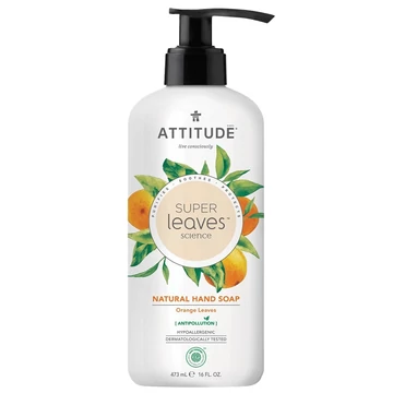 Attitude Super Leaves hipoallergén natúr folyékony szappan narancs 473ml