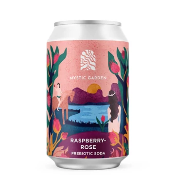 Mystic Garden Raspberry-Rose Prebiotic Soda 0,33l