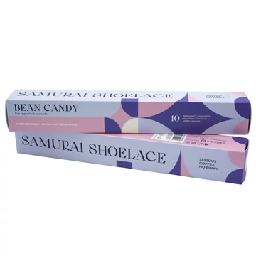 Samurai Shoelace Bean Candy Nespresso-kompatibilis specialty kávékapszula 10db Samurai Shoelace Bean Candy Nespresso-kompatibilis specialty kávékapszula 10db