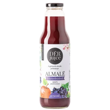 DÉR JUICE Almalé Feketeribizlivel 80-20% 0,75l