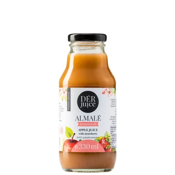 DÉR JUICE Almalé-szamócával 80-20% 0,33l