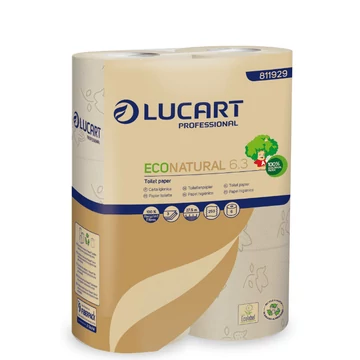 Lucart Econatural 6.3 3 rétegű WC papír (250lap / 27,5m) 6 db/csomag