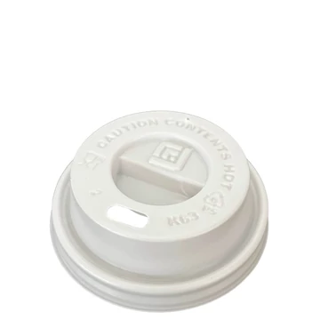 Fehér műanyag tető 65mm "Cortado" pohárhoz 100 db/csomag