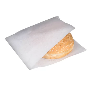 Szendvics/Pita/Hamburger papírtasak "M" 15x15cm fehér 200 db/csomag Szendvics/Pita/Hamburger papírtasak "M" 15x15cm fehér 200 db/csomag