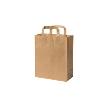 Szalagfüles papírtáska kraft "S" 22x28/10cm - 250 db/csomag Szalagfüles papírtáska kraft "S" 22x28/10cm - 250 db/csomag