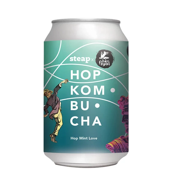 Steap Tea Kombucha x Fehér Nyúl Hop Mint Love 0,33l