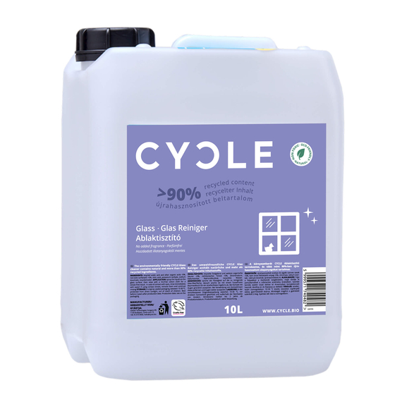 CYCLE Öko ablaktisztító utántöltő illatmentes 10 liter