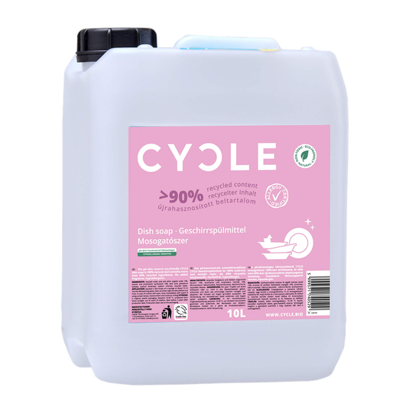 CYCLE Öko hipoallergén szenzitív mosogatószer utántöltő 10 liter
