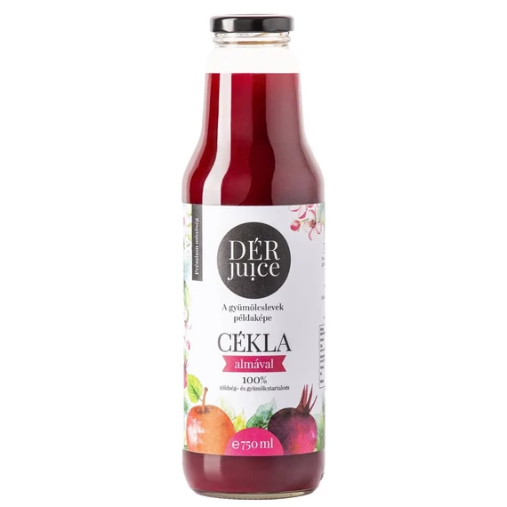 DÉR JUICE Cékla Almával 70-30% 0,75l