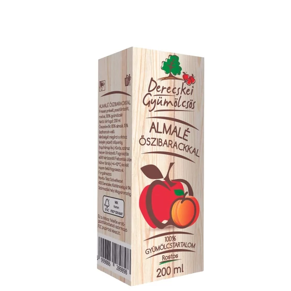 Derecskei Natúr Almalé-Őszibarackkal 85-15%  0,2l tetra