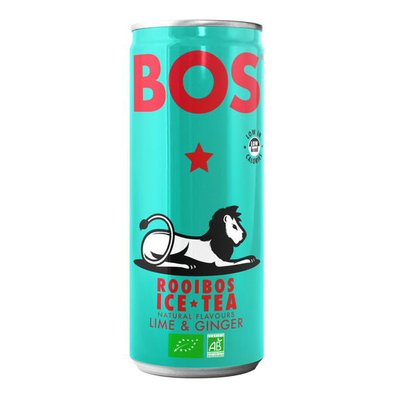 BOS Organikus Rooibos Ice Tea Lime & Gyömbér 250ml