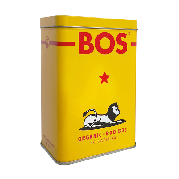 BOS Organikus Rooibos Filteres Tea Fémdobozban 100g