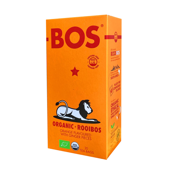 BOS Organikus Rooibos Filteres Tea Narancs & Gyömbér 50g