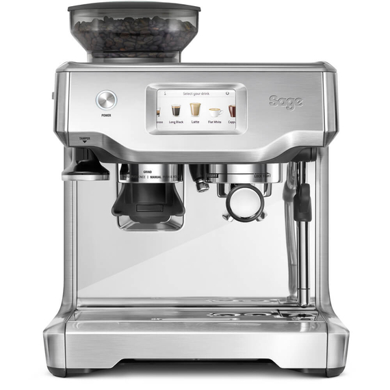 Sage SES880BSS Barista Touch™ karos espresso kávégép beépített őrlővel inox